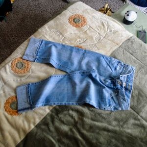 light wash classic crop jeans